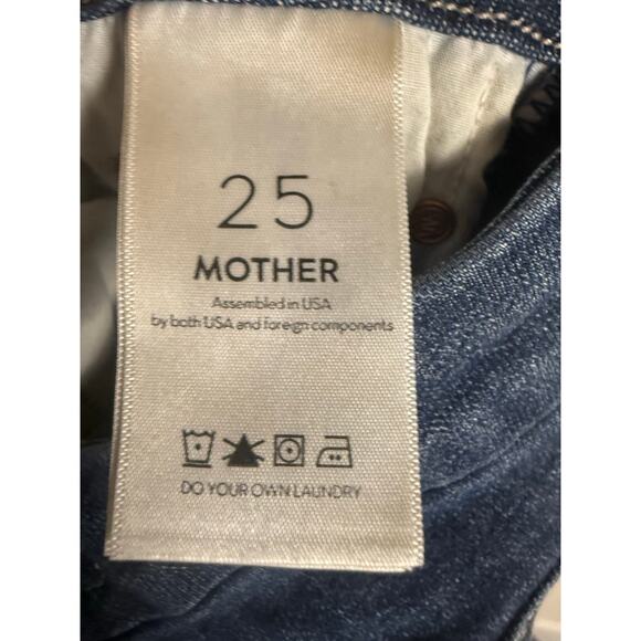 Mother The Looker Crop Switch It Up High Rise Blue Denim Skinny Jeans Size 25 - Picture 12 of 12